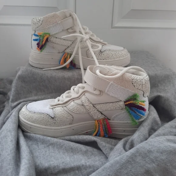 New AshParker Rainbow Mid-Top Sneakers